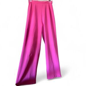 Rare Vintage “Kaktus” Vibrant Hot Pink, High Rise, Pleated, Wide Leg Dress Pants